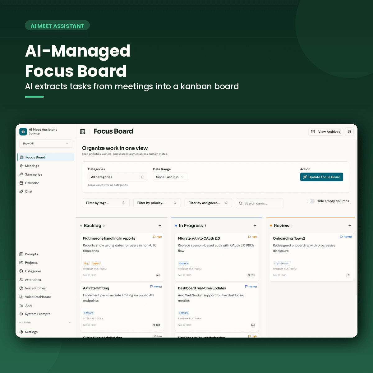Speklo transcript with speaker labels showing identified participants and their contributions